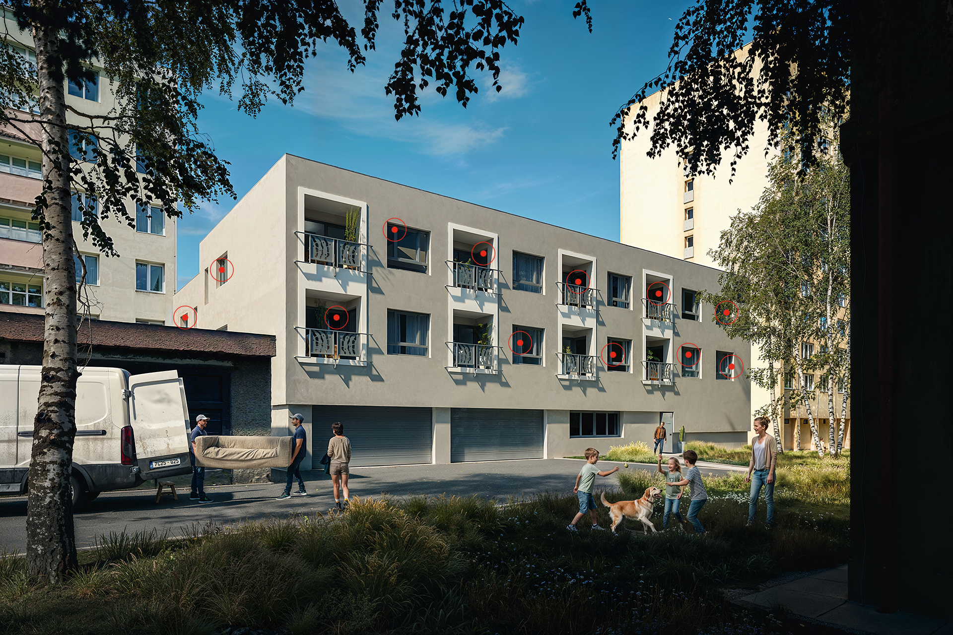 Rezidence Koloredov BYTY vnitroblok 1